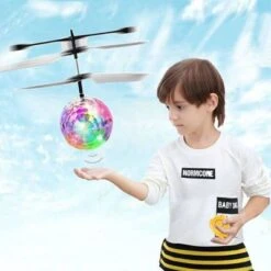 SHAOKE RC Fliegender Ball Mit LED Licht, Helikopter Mit Handsensor Infrarot Mini Hubschrauber Kinder Fliegendes Spielzeug Für Indoor Und Outdoor Spiele Ferngesteuerte Hubschrauber -Spielzeug Rabatte Geschäft 30596441 06