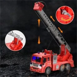 Brightake Simulation Ferngesteuertes Auto Kinderspielzeugset Übergroßes Elektro-Feuerwehrauto-Modell-Spielzeugset -Spielzeug Rabatte Geschäft 30721123 05