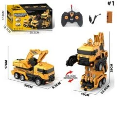 Brightake Großer Elektrischer Transformator Jungen Spielset Verformung Ferngesteuertes Auto Kinderspielzeugauto-Set