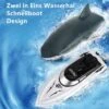 Enbaoxin Entzückendes Simulations Hai Ferngesteuerte Boote Kinderspielzeug Elektrisches Fernbedienungssimulations Haiboot Kinderspielzeug