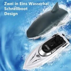 Enbaoxin Entzückendes Simulations Hai Ferngesteuerte Boote Kinderspielzeug Elektrisches Fernbedienungssimulations Haiboot Kinderspielzeug