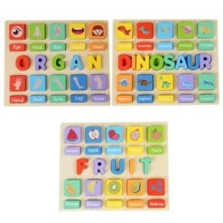 Syntek Dinosaurier/Früchte/Körper Kognitives Scrabble-Passendes Hölzernes Kognitives Spielzeug Für Kinder 13 Syntek Dinosaurier/Früchte/Körper Kognitives Scrabble-Passendes Hölzernes Kognitives Spielzeug Für Kinder -Spielzeug Rabatte Geschäft 30790870 06