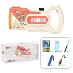 Decome Vollautomatische Elektrische Seifenblasenmaschine Für Kinder Im Freien Kinder Halten Eine Seifenblasenpistole Mit 39 Löchern