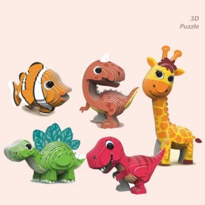 SHAOKE Intellektuelles Lernspielzeug Zusammenbauen 3D Tiermodell Puzzles Für Kinder Denkspiele 4 SHAOKE Intellektuelles Lernspielzeug Zusammenbauen 3D Tiermodell Puzzles Für Kinder Denkspiele – Bild 2