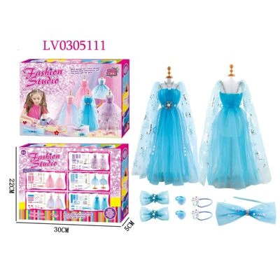Syntek DIY Handgefertigtes Kostümdesign-Set Mädchen-Design-Kleidung, Exquisiter Schmuck, Pädagogisches Spielzeug 3 Syntek DIY Handgefertigtes Kostümdesign-Set Mädchen-Design-Kleidung, Exquisiter Schmuck, Pädagogisches Spielzeug
