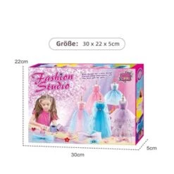 Syntek DIY Handgefertigtes Kostümdesign-Set Mädchen-Design-Kleidung, Exquisiter Schmuck, Pädagogisches Spielzeug -Spielzeug Rabatte Geschäft 31064951 04