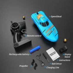 Epik Motorboot Schnellboot Mit Lichtern Racing 2.4GHz Fernsteuerung Von Speedbooten -Spielzeug Rabatte Geschäft 31065094 05