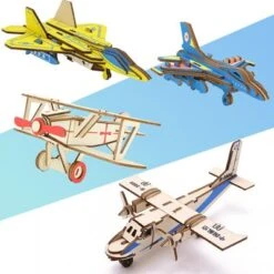 Enbaoxin DIY Handgefertigtes 3D Holzpuzzle Modellflugzeug -Spielzeug Rabatte Geschäft 31065818 03