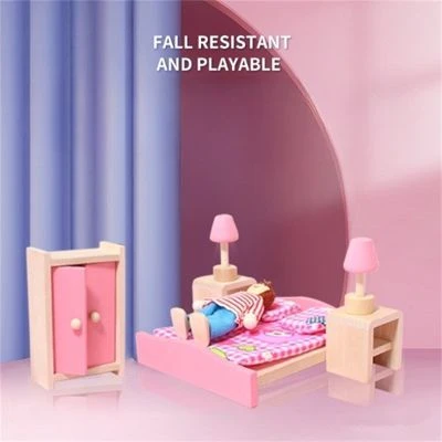 SHAOKE Spielhaus Miniatur Simulierte Kleinmöbel Für Kinder Puppenhaus Spielzeuge Möbel Modell Set Puppenhäuser 4 SHAOKE Spielhaus Miniatur Simulierte Kleinmöbel Für Kinder Puppenhaus Spielzeuge Möbel Modell Set Puppenhäuser – Bild 2