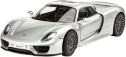 Porsche 918 Spyder, Revell Modellbausatz Im Maßstab 1:24, 129 Teile, 19,4 Cm