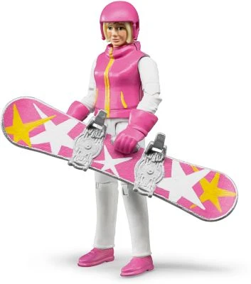 BRUDER 60420 Bworld Snowboardfahrerin Mit Zubehör 4 BRUDER 60420 Bworld Snowboardfahrerin Mit Zubehör – Bild 2