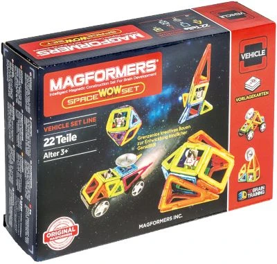 Magformers Creator Space-Set 22 Teile + Räder + Antennen 3 Magformers Creator Space-Set 22 Teile + Räder + Antennen