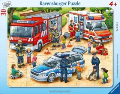 Ravensburger Rahmen-Puzzle, 30 Teile, 32,5x24,5 Cm, Spannende Berufe 3 Ravensburger Rahmen-Puzzle, 30 Teile, 32,5x24,5 Cm, Spannende Berufe