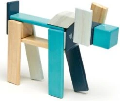TEGU 5700509 Magnetisches Holzset Blau, 24 Teile -Spielzeug Rabatte Geschäft 8305022 03