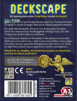 Abacusspiele Deckscape Raub In Venedig 4 Abacusspiele Deckscape Raub In Venedig – Bild 2